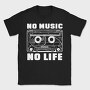 No Music No Life, Tricou Barbati (Unisex)