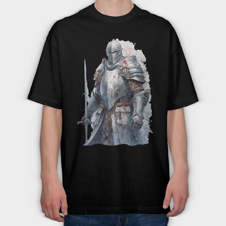 Silver Knight Savior, Tricou Oversize Barbati (Unisex)