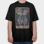 Skeleton Lovers Card, Tricou Oversize Barbati (Unisex)