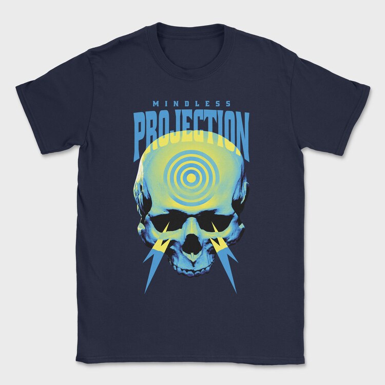 Negative Skull Circles, Tricou Barbati (Unisex)