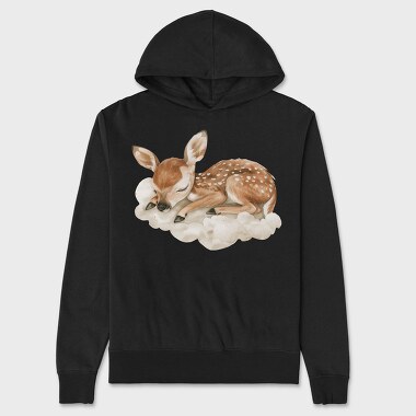 Sleepy Fawn Cloud, Hanorac Oversize Barbati (Unisex)