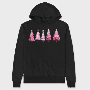 Sleigh Bell Snowscape, Hanorac Oversize Barbati (Unisex)
