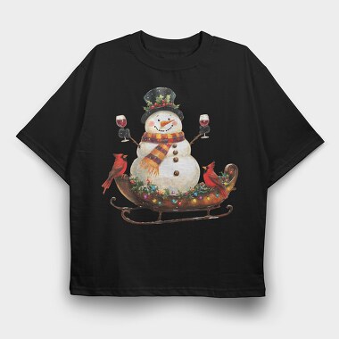 Sleigh Snow Fest, Tricou Oversize Barbati (Unisex)