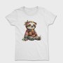 Sloth Patchwork Santa, Tricou Femei