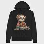 Sloth Patchwork Santa, Hanorac Oversize Barbati (Unisex)