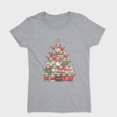 Sloths Christmas Tree, Tricou Femei