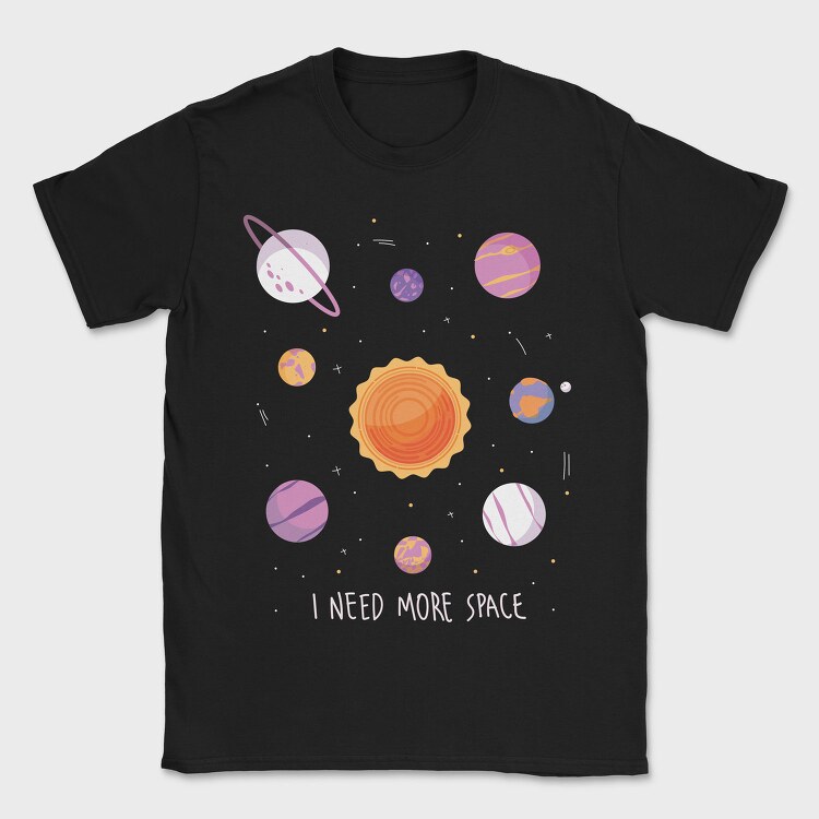 Need More Space Solar System, Tricou Barbati (Unisex)