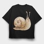 Snail Shell Art, Tricou Oversize Barbati (Unisex)