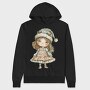 Snow Mistletoe Princess, Hanorac Oversize Barbati (Unisex)