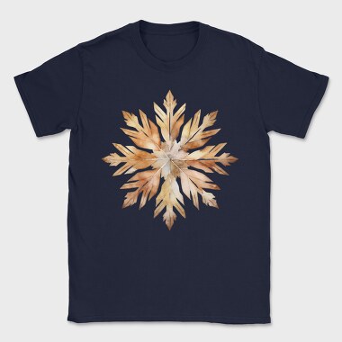 Snowflake Leaves Brown, Tricou Barbati (Unisex)