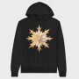 Snowflake Ornament, Hanorac Oversize Barbati (Unisex)