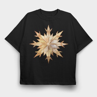 Snowflake Ornament, Tricou Oversize Barbati (Unisex)