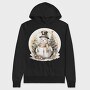 Snowman Christmas Circle, Hanorac Oversize Barbati (Unisex)