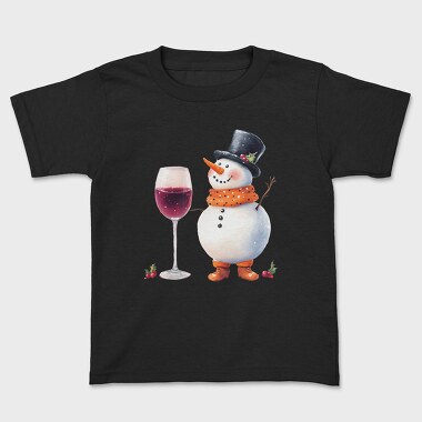 Snowman Christmas Drink, Tricou Copii