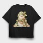 Snowman Christmas Holly, Tricou Oversize Barbati (Unisex)