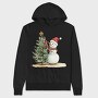 Snowman Christmas Tree, Hanorac Oversize Barbati (Unisex)