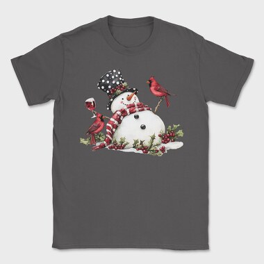 Snowman Christmas Wine, Tricou Barbati (Unisex)