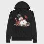 Snowman Christmas Wine, Hanorac Oversize Barbati (Unisex)