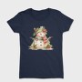 Snowman Christmas Wreath, Tricou Femei