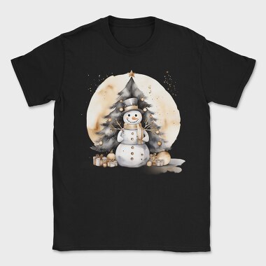 Snowman Circle 100760329, Tricou Barbati (Unisex)