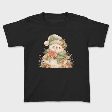 Snowman Flower Bell, Tricou Copii
