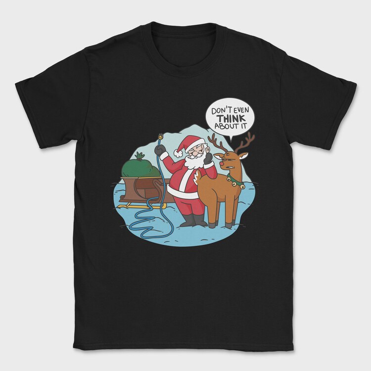 Naughty Santa, Tricou Barbati (Unisex)