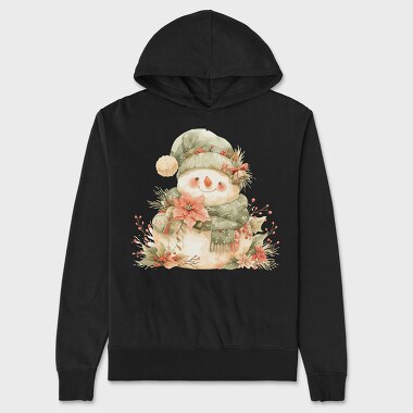 Snowman Flower Bell, Hanorac Oversize Barbati (Unisex)
