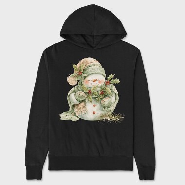 Snowman Friend, Hanorac Oversize Barbati (Unisex)
