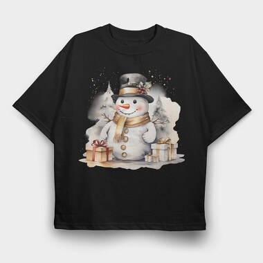 Snowman Gifts 8, Tricou Oversize Barbati (Unisex)