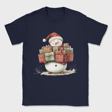 Snowman Gifts Heap, Tricou Barbati (Unisex)