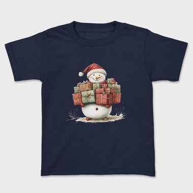 Snowman Gifts Heap, Tricou Copii