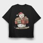 Snowman Gifts Heap, Tricou Oversize Barbati (Unisex)