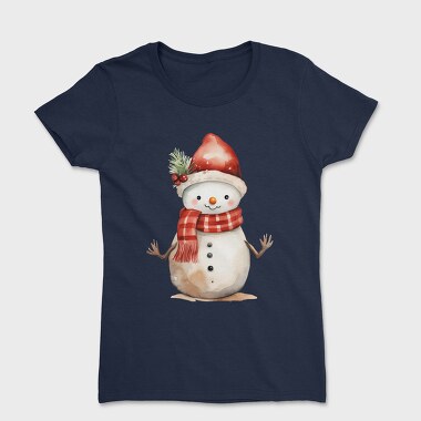Snowman Hat Ornament, Tricou Femei