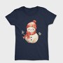 Snowman Hat Scarf, Tricou Femei