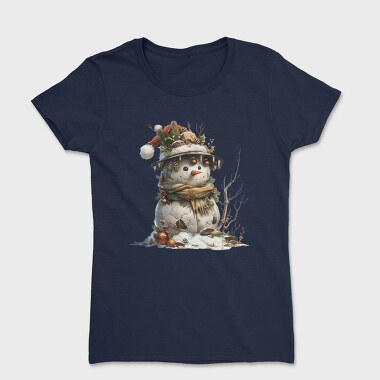Snowman Hat Snow Garden, Tricou Femei