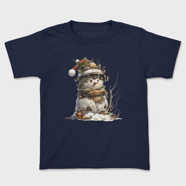Snowman Hat Snow Garden, Tricou Copii