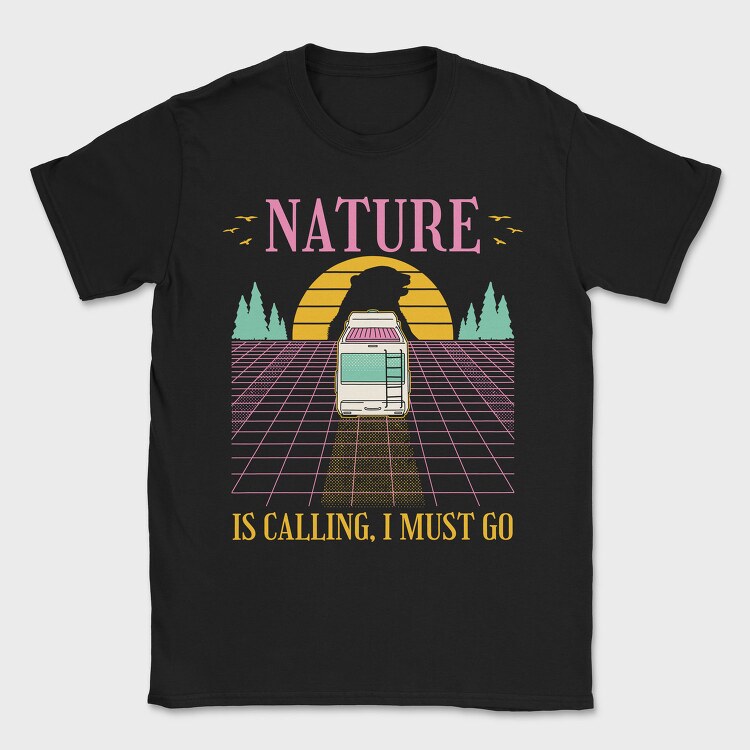 Nature Vaporwave, Tricou Barbati (Unisex)