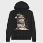 Snowman Hat Snow Garden, Hanorac Oversize Barbati (Unisex)