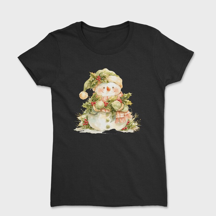 Snowman Holly Berry, Tricou Femei