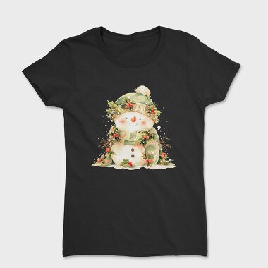 Snowman Holly Garland, Tricou Femei