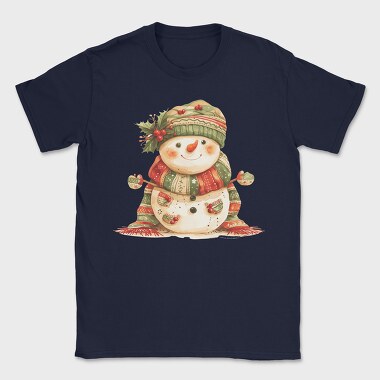 Snowman Holly Hat, Tricou Barbati (Unisex)