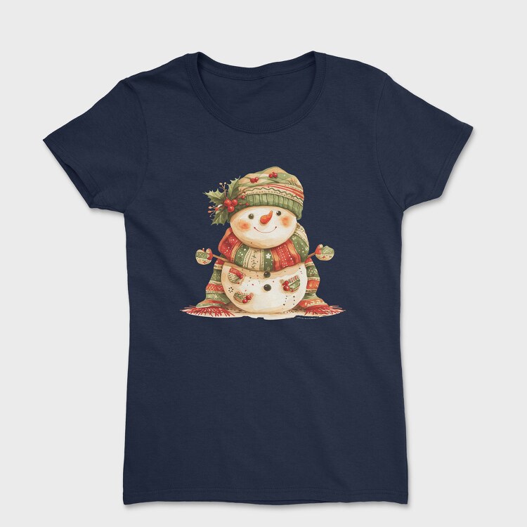 Snowman Holly Hat, Tricou Femei