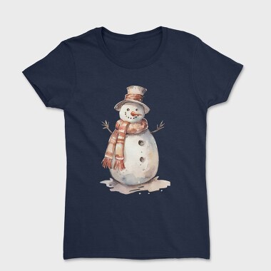 Snowman Snowy Hat, Tricou Femei