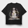 Snowman Sunglasses, Tricou Oversize Barbati (Unisex)