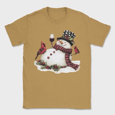 Snowman Wine Cardinals, Tricou Barbati (Unisex)