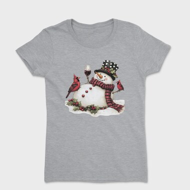 Snowman Wine Cardinals, Tricou Femei