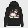 Snowman Wine Cardinals, Hanorac Oversize Barbati (Unisex)