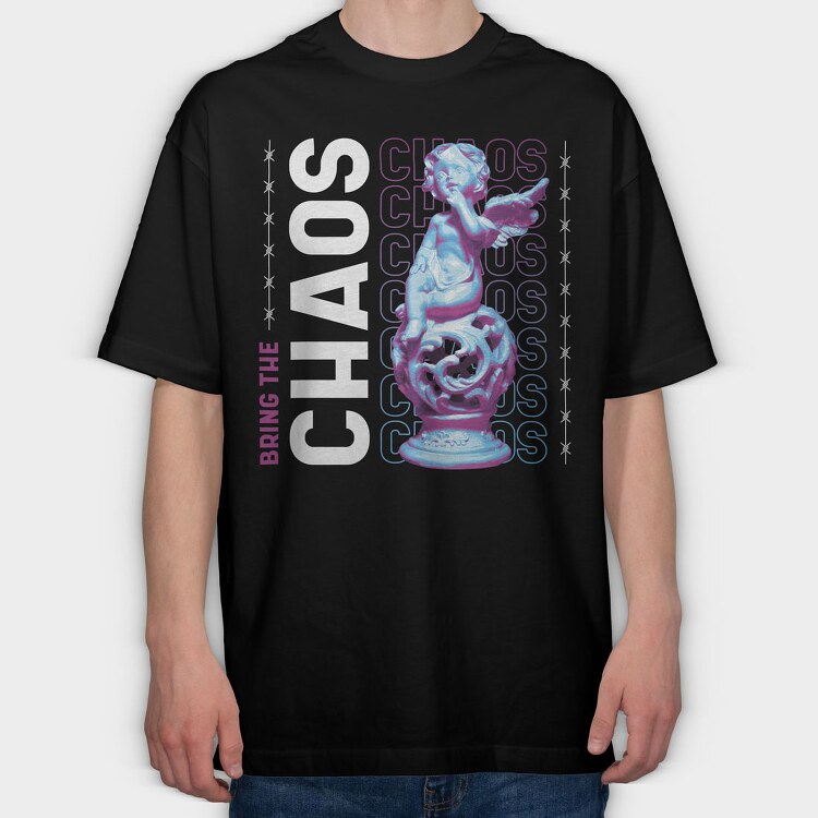Nach Trap Chaos, Tricou Oversize Barbati (Unisex)