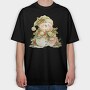 Snowman Holly Berry, Tricou Oversize Barbati (Unisex)