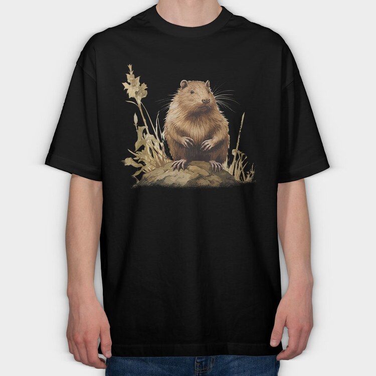 Muskrat, Tricou Oversize Barbati (Unisex)